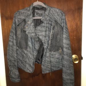 Sisters women’s gray biker jacket size L
